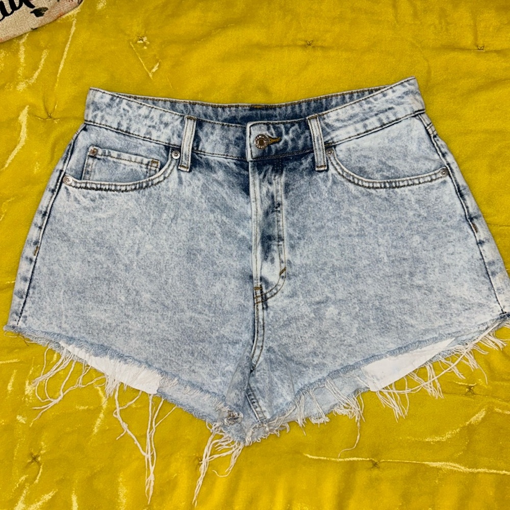 & Denim Short Cheeky Size 10 Curvy Fit Jean Shorts